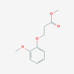 molecular formula C11H14O4 B14129357 Methyl 3-(2-methoxyphenoxy)propanoate CAS No. 89051-94-5