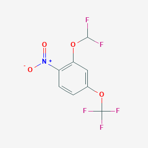 B1412936 1-Difluoromethoxy-2-nitro-5-(trifluoromethoxy)benzene CAS No. 1804880-87-2