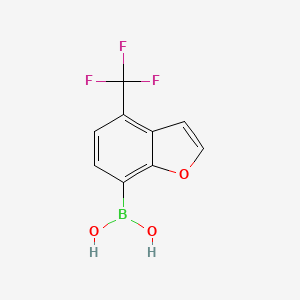 molecular formula C9H6BF3O3 B14129370 (4-(Trifluoromethyl)benzofuran-7-yl)boronic acid CAS No. 325486-42-8