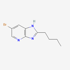 molecular formula C10H12BrN3 B14129385 6-bromo-2-butyl-3H-imidazo[4,5-b]pyridine CAS No. 68175-15-5