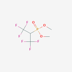 molecular formula C5H7F6O3P B14129406 Dimethyl (1,1,1,3,3,3-hexafluoropropan-2-yl)phosphonate CAS No. 758-49-6