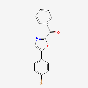 molecular formula C16H10BrNO2 B14129410 (5-(4-Bromophenyl)oxazol-2-yl)(phenyl)methanone 