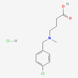 molecular formula C12H17Cl2NO2 B14129475 4-((4-Chlorobenzyl)(methyl)amino)butanoic acid hydrochloride CAS No. 129041-40-3