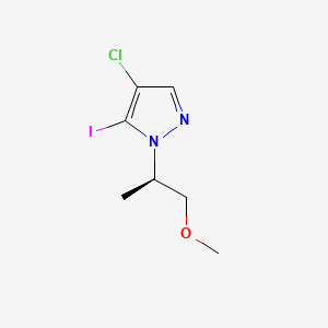 molecular formula C7H10ClIN2O B14129489 (R)-4-Chloro-5-iodo-1-(1-methoxypropan-2-yl)-1H-pyrazole 