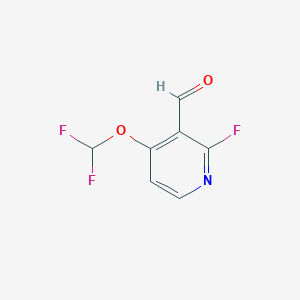 B1412951 4-Difluoromethoxy-2-fluoro-3-formylpyridine CAS No. 1806333-91-4
