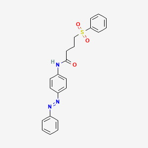 molecular formula C22H21N3O3S B14129511 (E)-N-(4-(phenyldiazenyl)phenyl)-4-(phenylsulfonyl)butanamide CAS No. 1007270-26-9