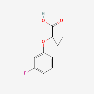 B1412958 1-(3-Fluorophenoxy)cyclopropanecarboxylic acid CAS No. 1694260-15-5
