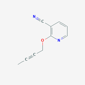 molecular formula C10H8N2O B1412962 2-(丁-2-炔氧基)烟腈 CAS No. 1935169-22-4