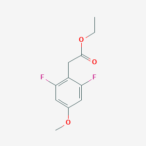 molecular formula C11H12F2O3 B1412985 Ethyl 2,6-difluoro-4-methoxyphenylacetate CAS No. 1806277-65-5