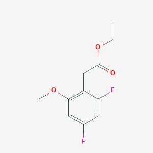 molecular formula C11H12F2O3 B1412995 Ethyl 2,4-difluoro-6-methoxyphenylacetate CAS No. 1806320-06-8