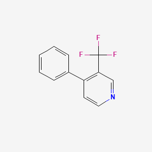 molecular formula C12H8F3N B1412999 4-Phenyl-3-(trifluoromethyl)pyridine CAS No. 1803844-39-4
