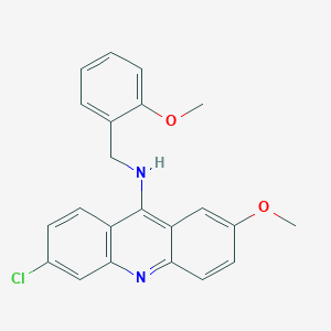 molecular formula C22H19ClN2O2 B14130243 6-chloro-2-methoxy-N-(2-methoxybenzyl)acridin-9-amine 