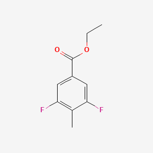 molecular formula C10H10F2O2 B1413031 3,5-二氟-4-甲基苯甲酸乙酯 CAS No. 1806321-00-5