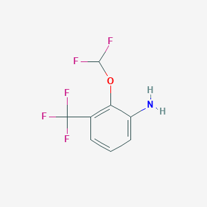 molecular formula C8H6F5NO B1413042 2-二氟甲氧基-3-(三氟甲基)苯胺 CAS No. 1803792-16-6