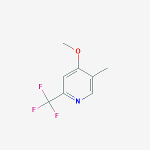 molecular formula C8H8F3NO B14130443 4-Methoxy-5-methyl-2-(trifluoromethyl)pyridine CAS No. 220870-79-1