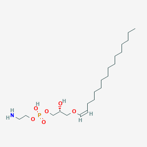 molecular formula C21H44NO6P B14130454 1-(1Z-hexadecenyl)-sn-glycero-3-phosphoethanolamine CAS No. 174062-72-7