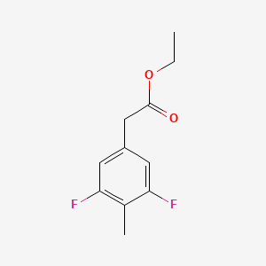 molecular formula C11H12F2O2 B1413046 Ethyl 3,5-difluoro-4-methylphenylacetate CAS No. 1806415-74-6