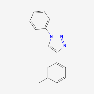 molecular formula C15H13N3 B14130501 1-Phenyl-4-(m-tolyl)-1H-1,2,3-triazole 