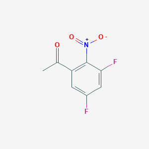 molecular formula C8H5F2NO3 B1413056 3',5'-Difluoro-2'-nitroacetophenone CAS No. 1806304-32-4