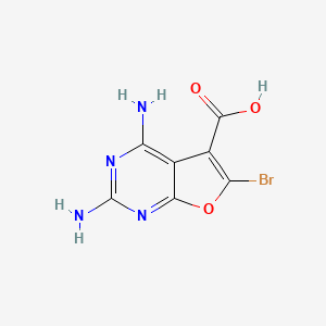 2,4-Diamino-6-bromo-furo[2,3-d]-pyrimidine-5-carboxylic acid