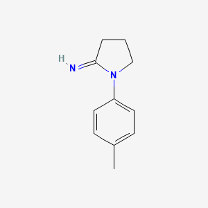 molecular formula C11H14N2 B14130634 1-(4-Methylphenyl)pyrrolidin-2-imine CAS No. 30549-19-0