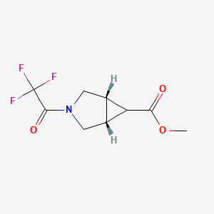 B1413064 methyl (1R,5S,6R)-3-(trifluoroacetyl)-3-azabicyclo[3.1.0]hexane-6-carboxylate CAS No. 2109296-53-7