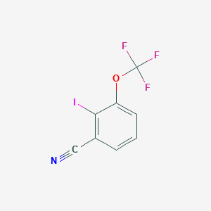 molecular formula C8H3F3INO B1413067 2-Iodo-3-(trifluoromethoxy)benzonitrile CAS No. 1803833-17-1