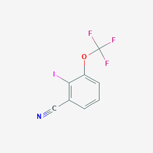 molecular formula C8H3F3INO B1413067 2-碘-3-(三氟甲氧基)苯甲腈 CAS No. 1803833-17-1