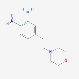 molecular formula C12H19N3O B1413070 4-(2-吗啉乙基)苯-1,2-二胺 CAS No. 1337880-21-3