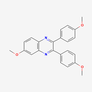 molecular formula C23H20N2O3 B14130709 6-Methoxy-2,3-bis(4-methoxyphenyl)quinoxaline 