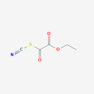 molecular formula C5H5NO3S B1413072 Cyanic 2-ethoxy-2-oxoacetic thioanhydride CAS No. 1311279-10-3