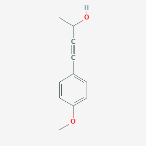 molecular formula C11H12O2 B14130792 4-(4-Methoxyphenyl)but-3-yn-2-ol CAS No. 111887-18-4