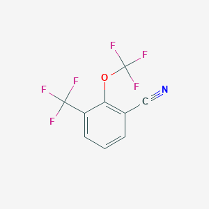 molecular formula C9H3F6NO B1413081 2-Trifluoromethoxy-3-(trifluoromethyl)benzonitrile CAS No. 1803862-25-0