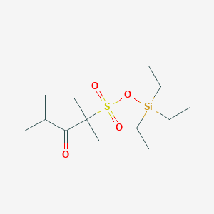 molecular formula C13H28O4SSi B14130825 Triethylsilyl 2,4-dimethyl-3-oxopentane-2-sulfonate CAS No. 89056-09-7