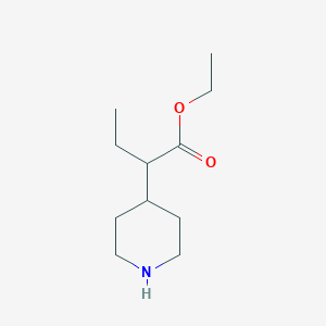 molecular formula C11H21NO2 B1413085 Ethyl 2-(piperidin-4-yl)butanoate CAS No. 874365-20-5