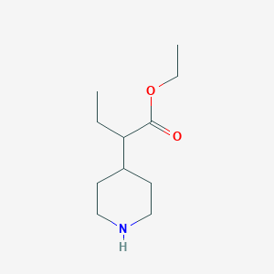 molecular formula C11H21NO2 B1413085 乙基2-(哌啶-4-基)丁酸酯 CAS No. 874365-20-5