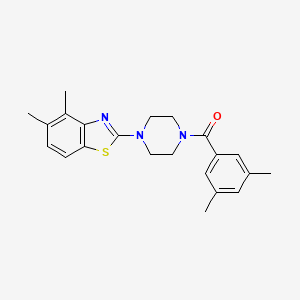 molecular formula C22H25N3OS B14130863 (4-(4,5-Dimethylbenzo[d]thiazol-2-yl)piperazin-1-yl)(3,5-dimethylphenyl)methanone CAS No. 1170114-46-1