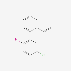 molecular formula C14H10ClF B14130888 5-Chloro-2-fluoro-2-vinyl-1-1-biphenyl 