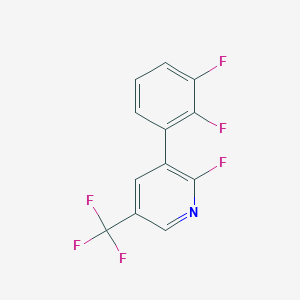 molecular formula C12H5F6N B14130889 2-Fluoro-3-(2,3-difluorophenyl)-5-(trifluoromethyl)pyridine 