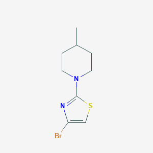 molecular formula C9H13BrN2S B14130935 4-Bromo-2-(4-methylpiperidin-1-YL)thiazole CAS No. 959237-41-3