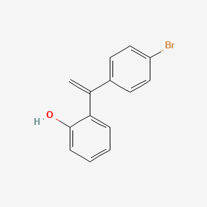 molecular formula C14H11BrO B14131036 2-(1-(4-Bromophenyl)vinyl)phenol 