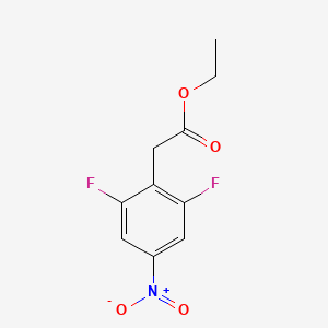 molecular formula C10H9F2NO4 B1413107 Ethyl 2,6-difluoro-4-nitrophenylacetate CAS No. 1803788-12-6