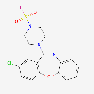 molecular formula C17H15ClFN3O3S B14131108 4-(2-chlorodibenz[b,f][1,4]oxazepin-11-yl)-1-Piperazinesulfonylfluoride 