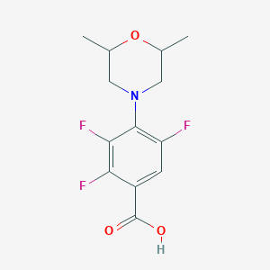 4-(2,6-Dimethylmorpholin-4-yl)-2,3,5-trifluorobenzoic acid
