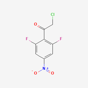 molecular formula C8H4ClF2NO3 B1413113 2',6'-Difluoro-4'-nitrophenacyl chloride CAS No. 1803809-52-0