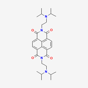 molecular formula C30H40N4O4 B14131140 2,7-Bis(2-(diisopropylamino)ethyl)benzo[lmn][3,8]phenanthroline-1,3,6,8(2H,7H)-tetraone 