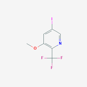 molecular formula C7H5F3INO B1413116 5-Iodo-3-methoxy-2-(trifluoromethyl)pyridine CAS No. 1803797-15-0
