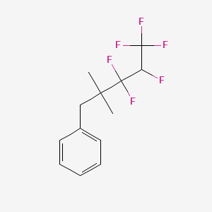 molecular formula C13H14F6 B14131169 (3,3,4,5,5,5-Hexafluoro-2,2-dimethylpentyl)benzene CAS No. 89185-59-1