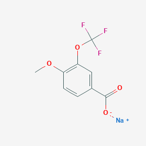 molecular formula C9H6F3NaO4 B1413119 Sodium 4-methoxy-3-(trifluoromethoxy)benzoate CAS No. 1804454-48-5