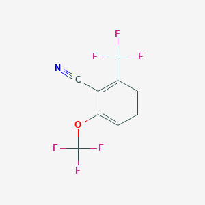 molecular formula C9H3F6NO B1413120 2-Trifluoromethoxy-6-(trifluoromethyl)benzonitrile CAS No. 1806339-10-5